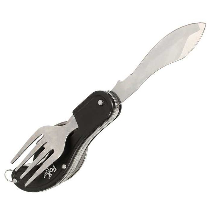 Niezbędnik Turystyczny sztućce Outdoor 4w1 Łyżka Nóż Widelec Otwieracz