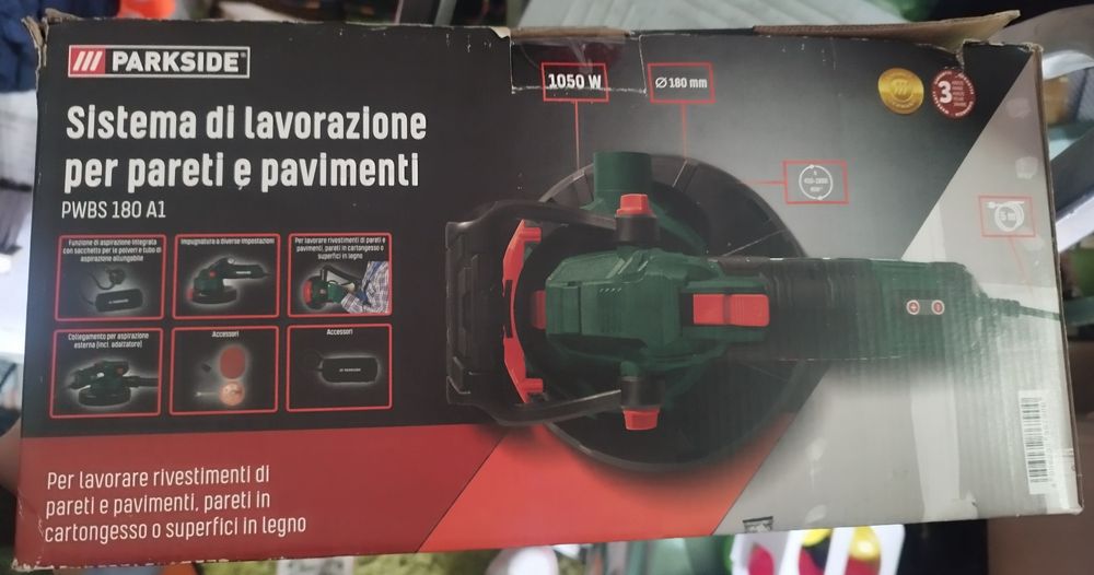szlifierka do ścian i podłóg Parkside PWBS 180 A1