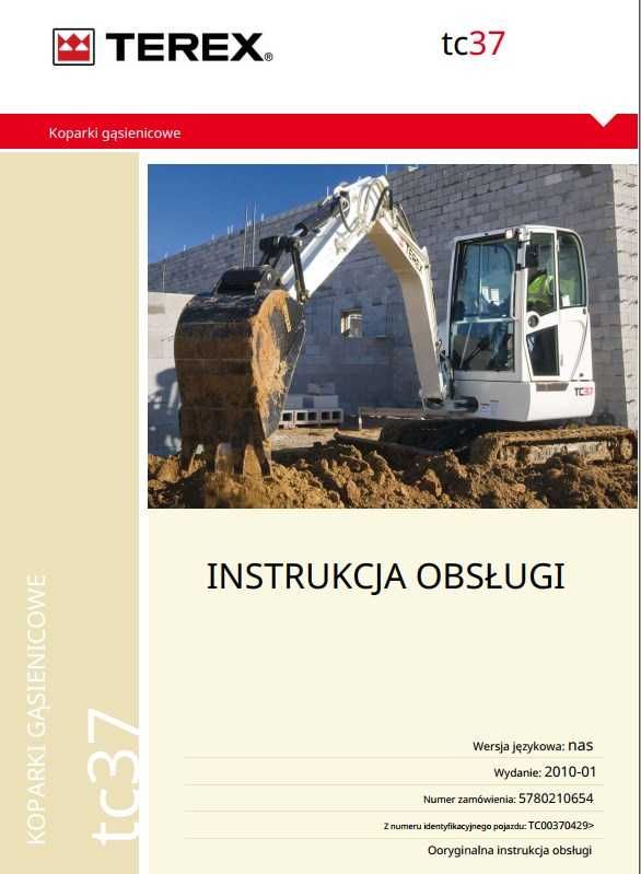 Instrukcja obsługi Terex TC 37 w jz. polskim