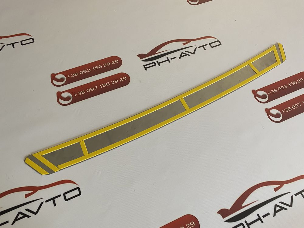 Накладка на задний бампер Nissan Altima 2012-2018 нержавейка в карбоне