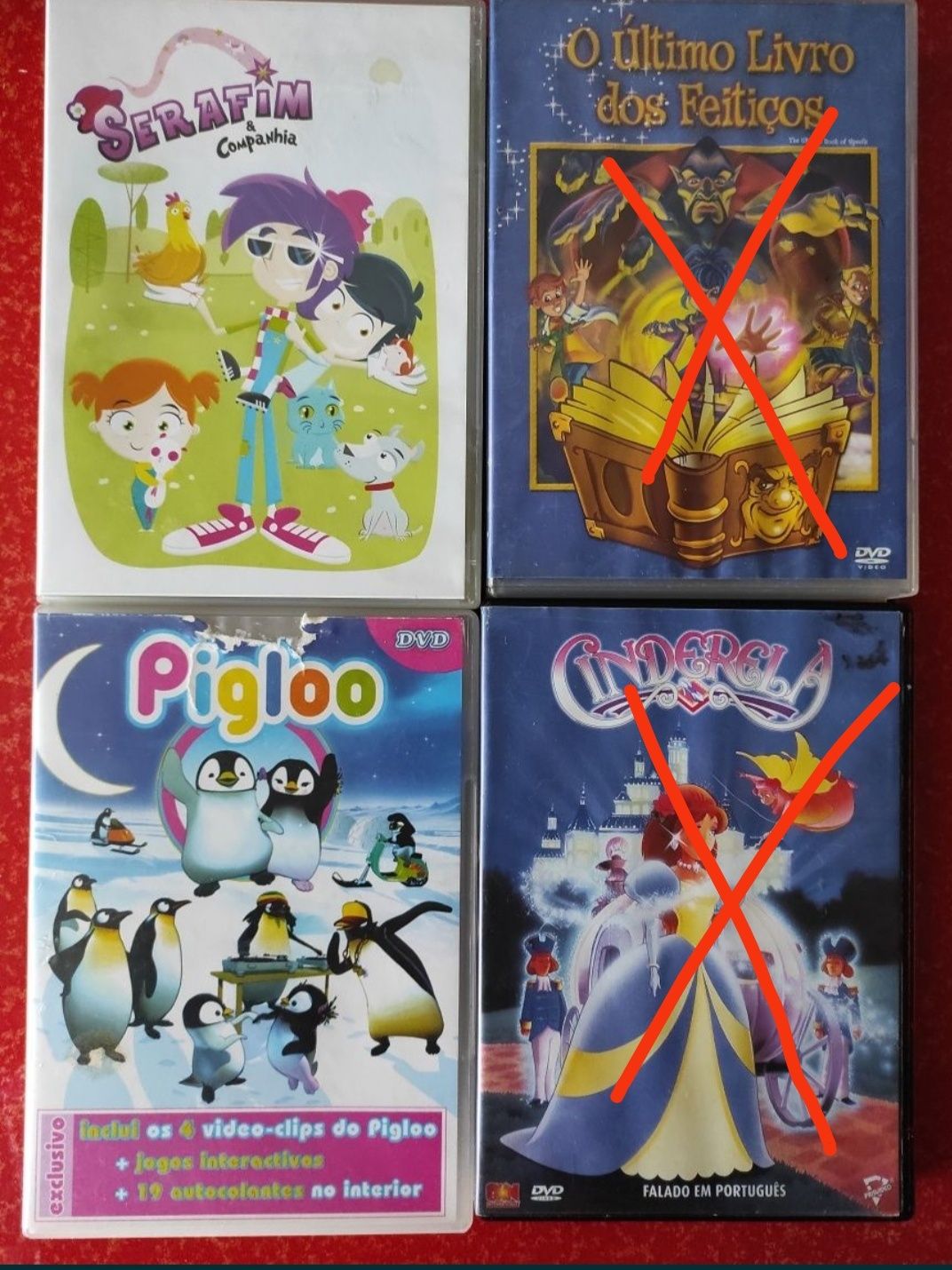 DVDs animação infantil