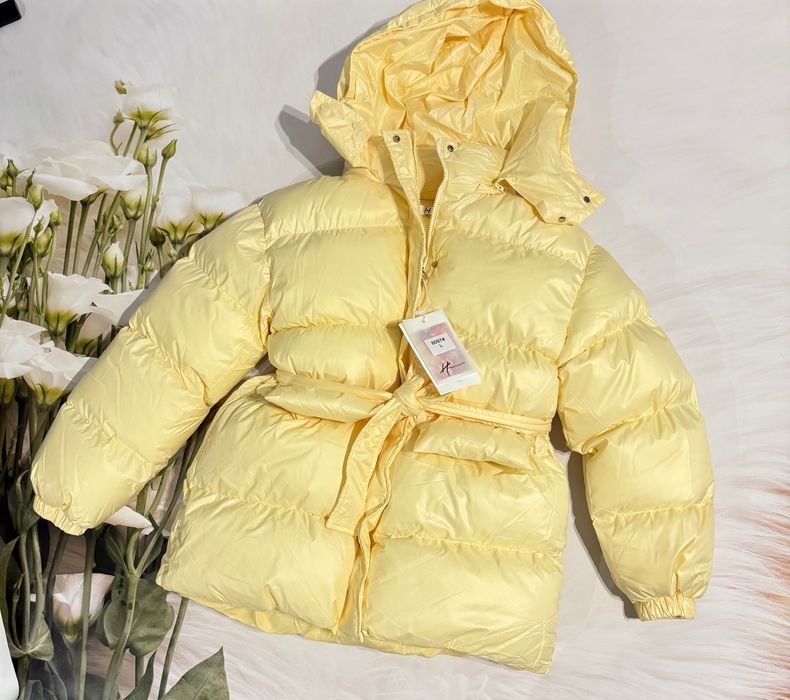 Неймовірна зимова куртка  в кольорі масло розмір М-L