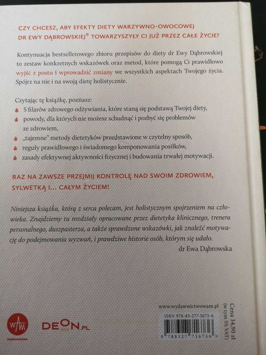 Nowa książka: Dieta warzywno-owocową dr Ewy Dąbrowskiej. I co dalej