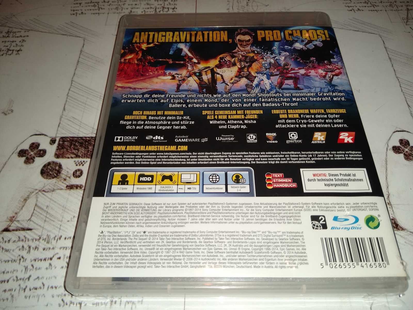 Borderlands The Pre Sequel Ps3 bez rys