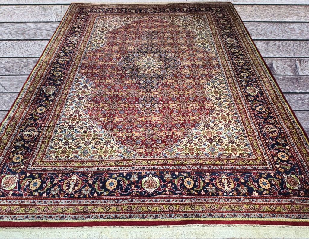 Kaszmirowy Tabriz - Przepełniony pięknem -  Perski dywan -  245x360