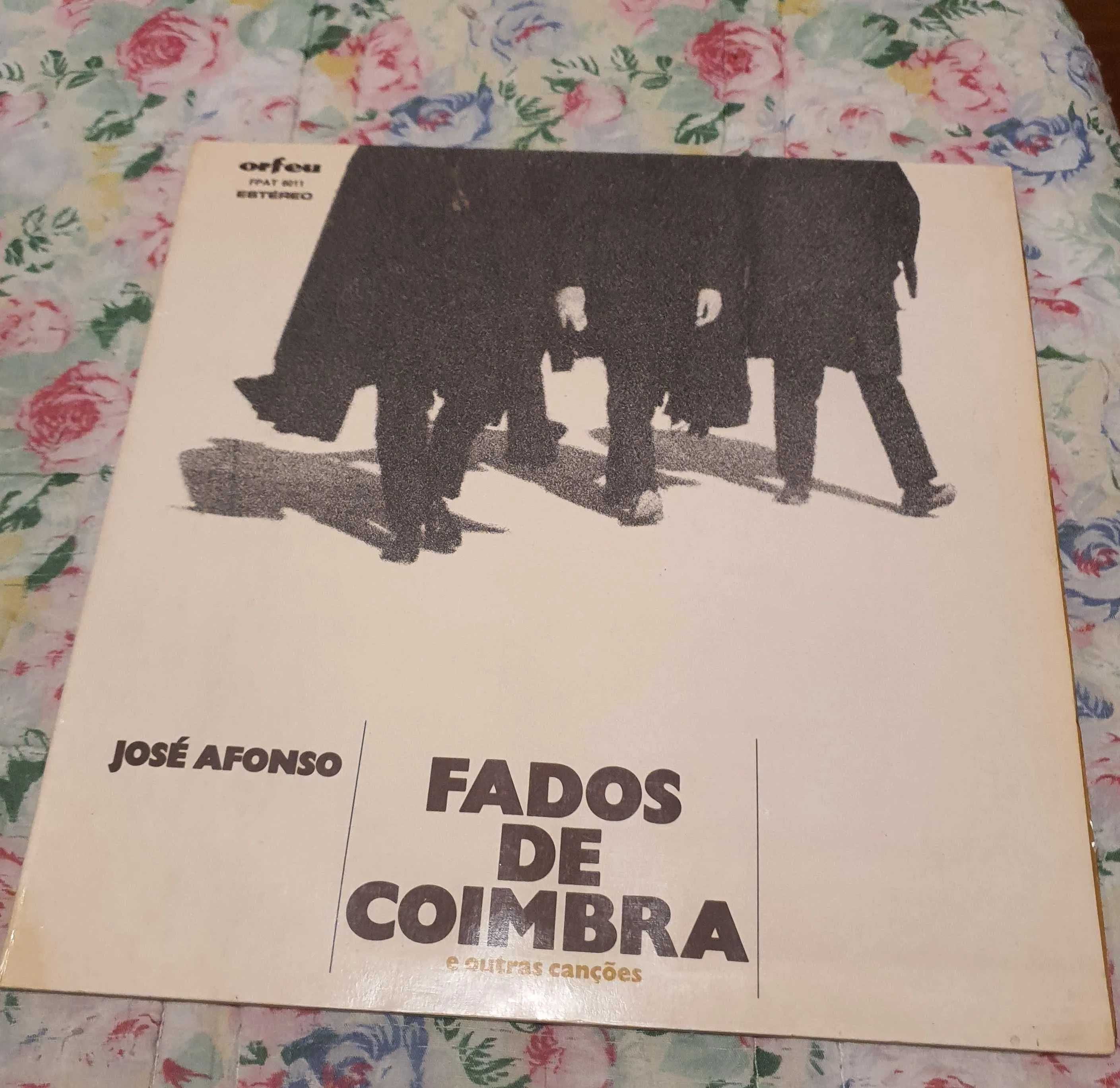 Disco Vinil Lp José Afonso Fados de Coimbra