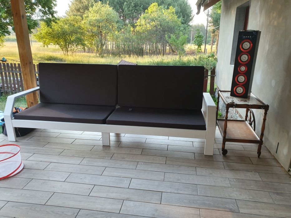 Poduszki materace na meble ogrodowe KOMPLET 120x60 siedzisko + oparcie