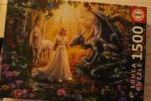2 Puzzles 1500 pcs impecaveis.