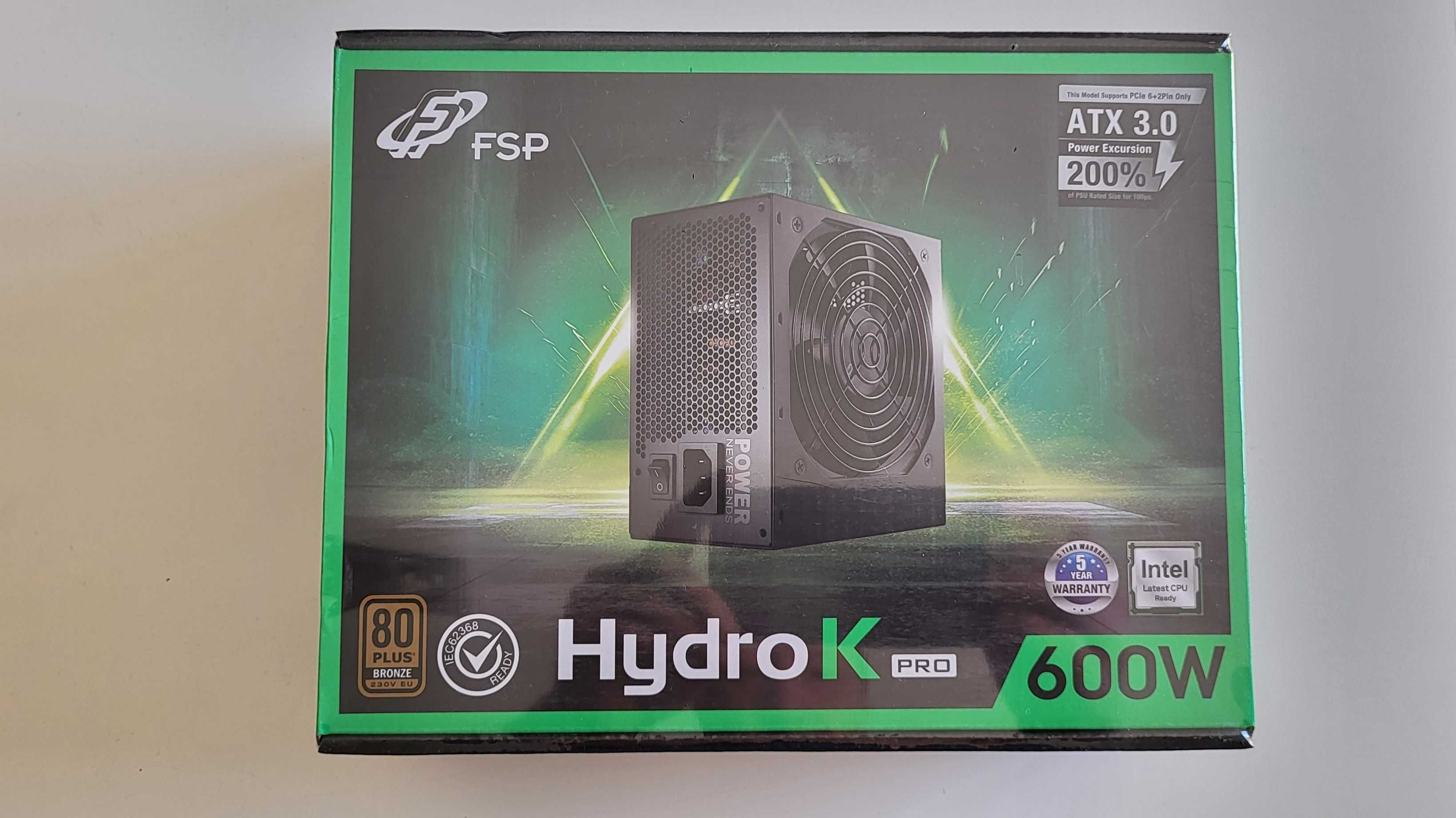 Zasilacz FPS Fortron HYDRO K PRO 600W 80 Plus Bronze ATX