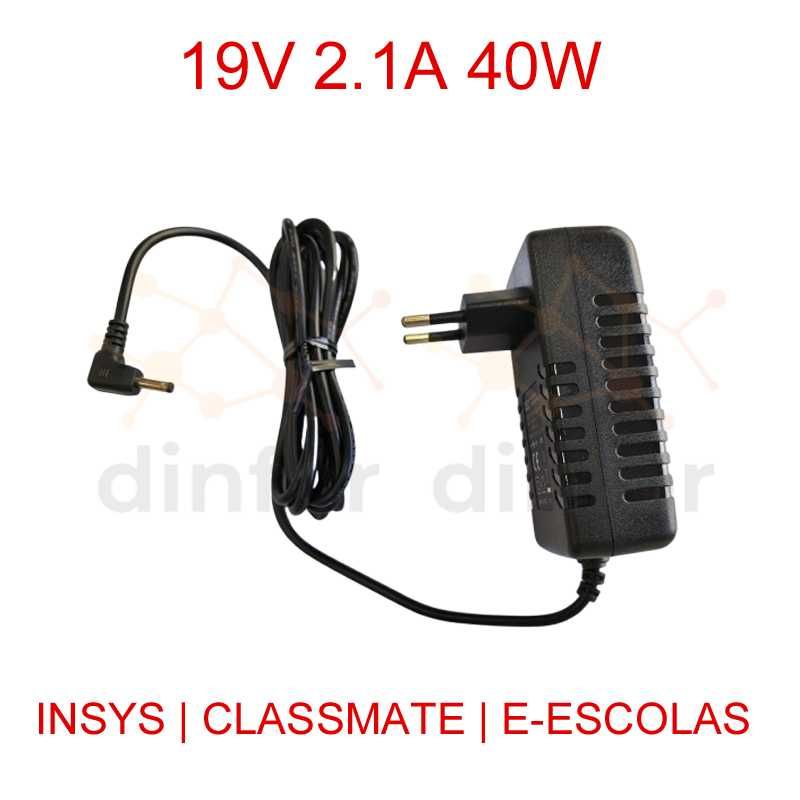 Carregador Transformador E-Escolas CLASSMATE INSYS 19V 2.1A 40W