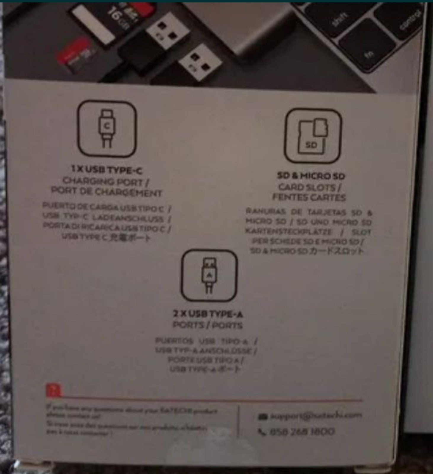 Satechi usb-c passthough hub