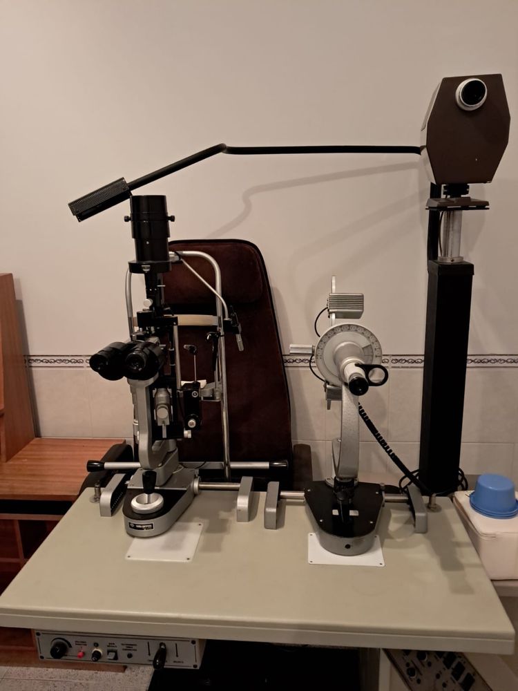 Biomicrospopio / Lampada de fenda / retrorefletor / projetor / Caixa