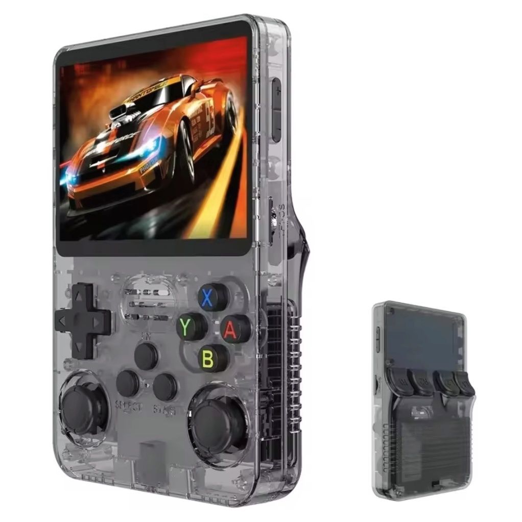 Consola Retro R36S NOVA – 3 cores disponíveis (Preto, Roxo, Branco)