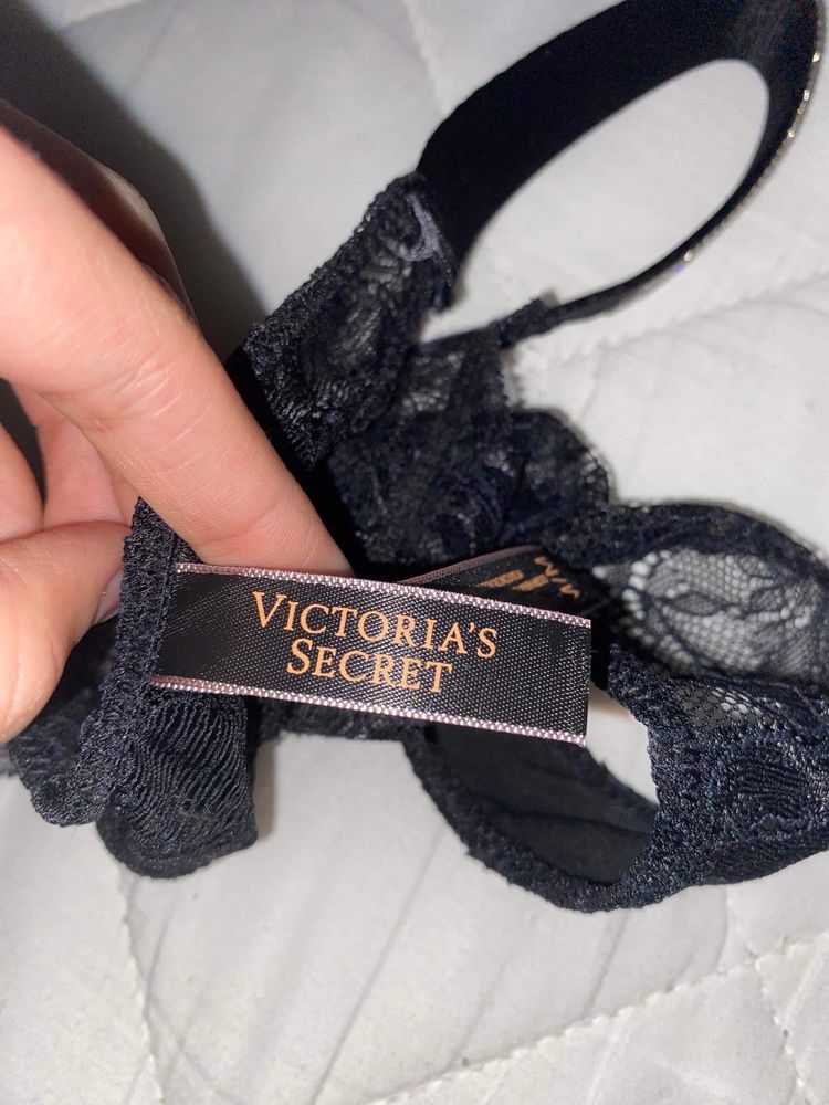 Stringi Victoria’S Secret Nowe M Czarne Majtki