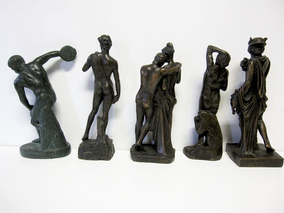 lindas esculturas miniaturas em Bronze - reproduções -