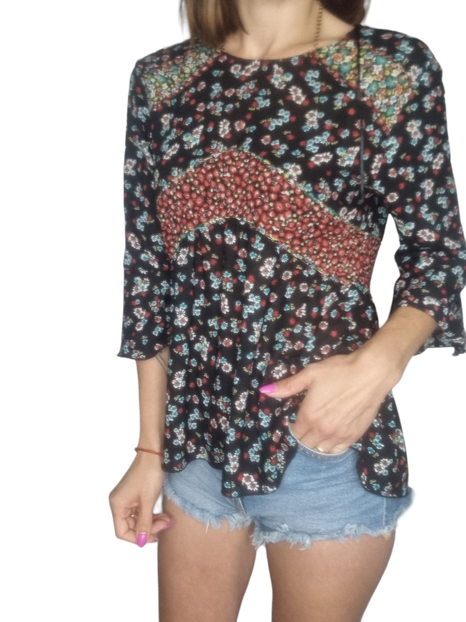 Romantyczna bluzka Zara rozmiar S 36