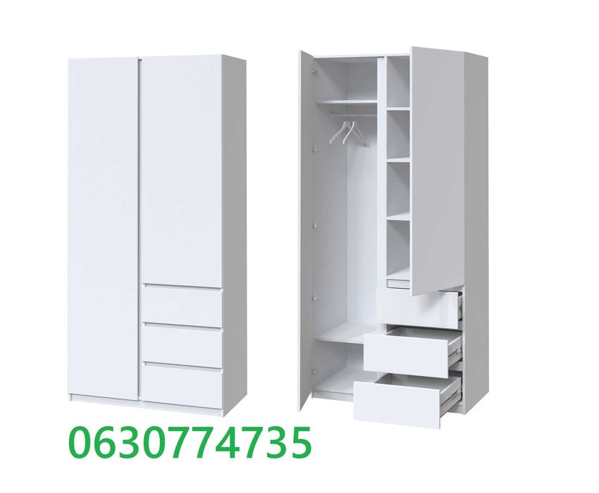 Акція Нова шафа зі складу різні кольори телескопічні направляючі білій