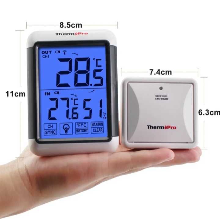 Термометр Гигрометр WiFi с удалённым датчиком    ThermoPro TP65S