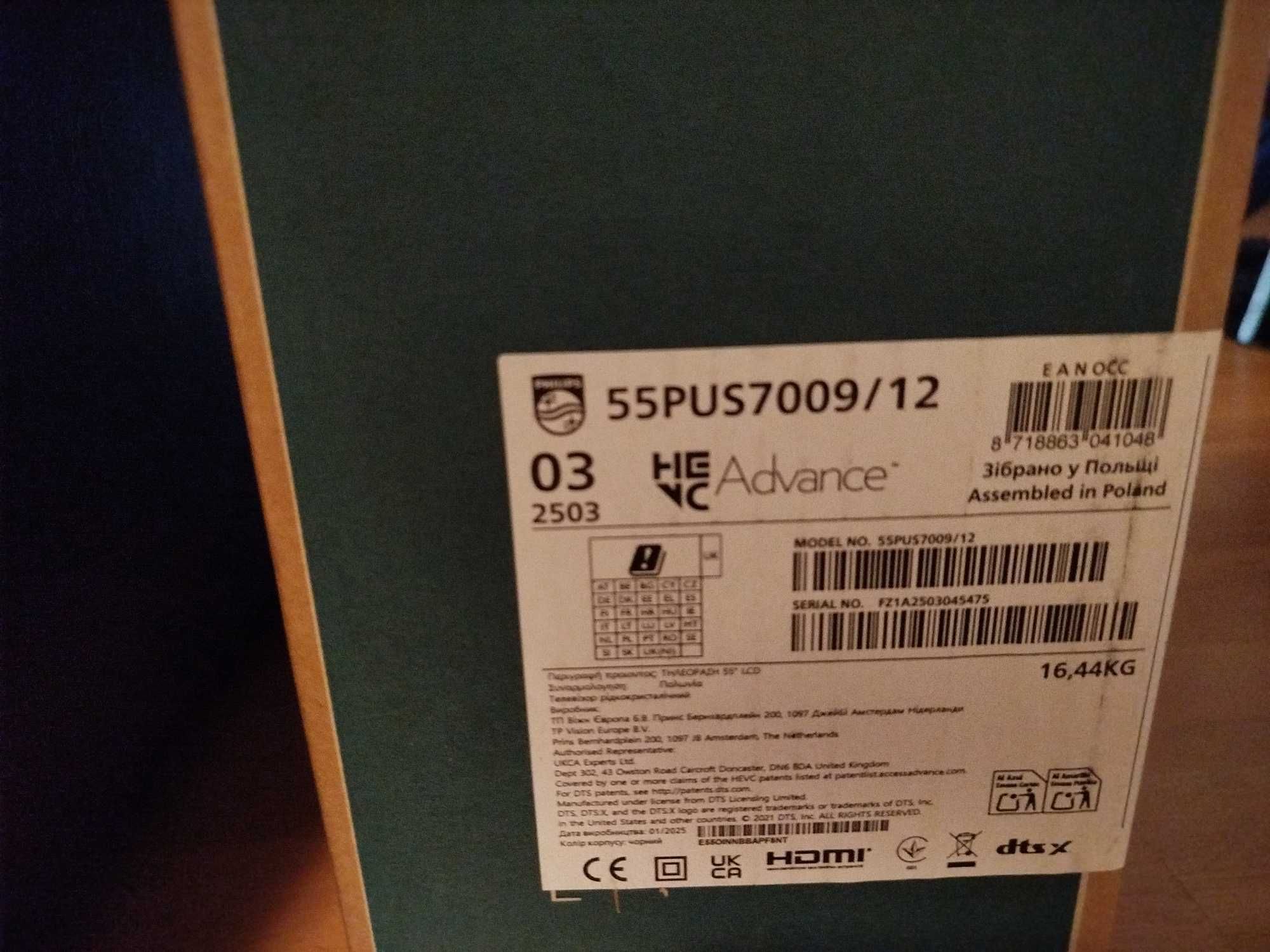 Smart TV Nova em Caixa - 55 polegadas 139cms Philips
