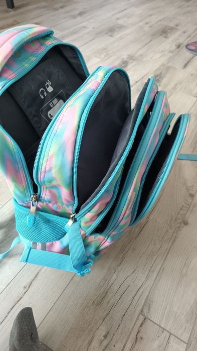 Plecak szkolny niebieski pojemny