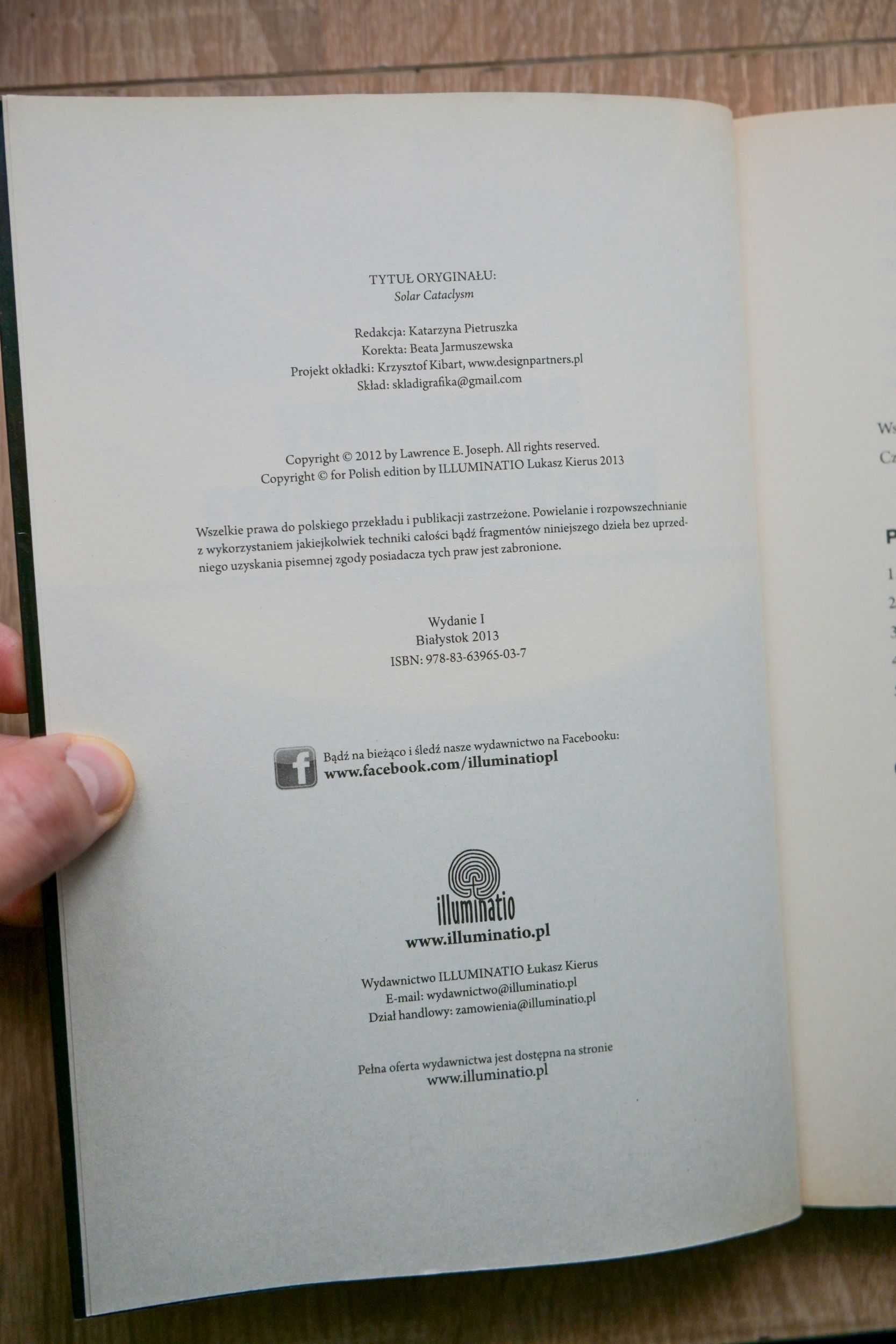 Słoneczny kataklizm - Lawrence E. Joseph