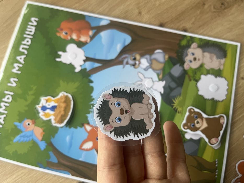 Gry edukacyjne Zwierzaki  na rzepy od 1 roku