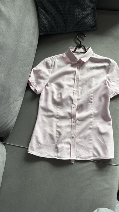 Bluzka koszula na krótki rękaw. Wólczanka