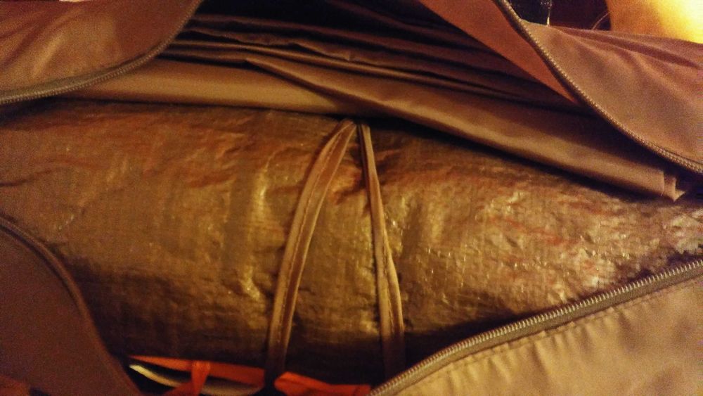 Namiot turystyczny 2, brązowy.