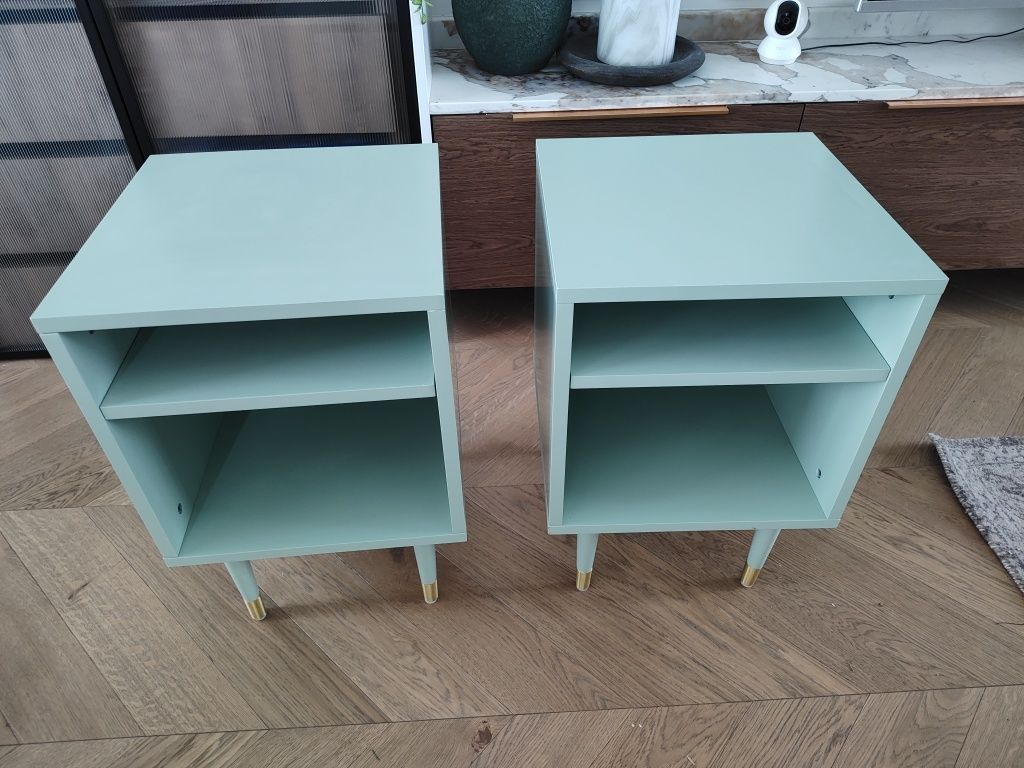 Szafki nocne Nowe, Miętowe, ciężkie porządne TKMaxx 40x60