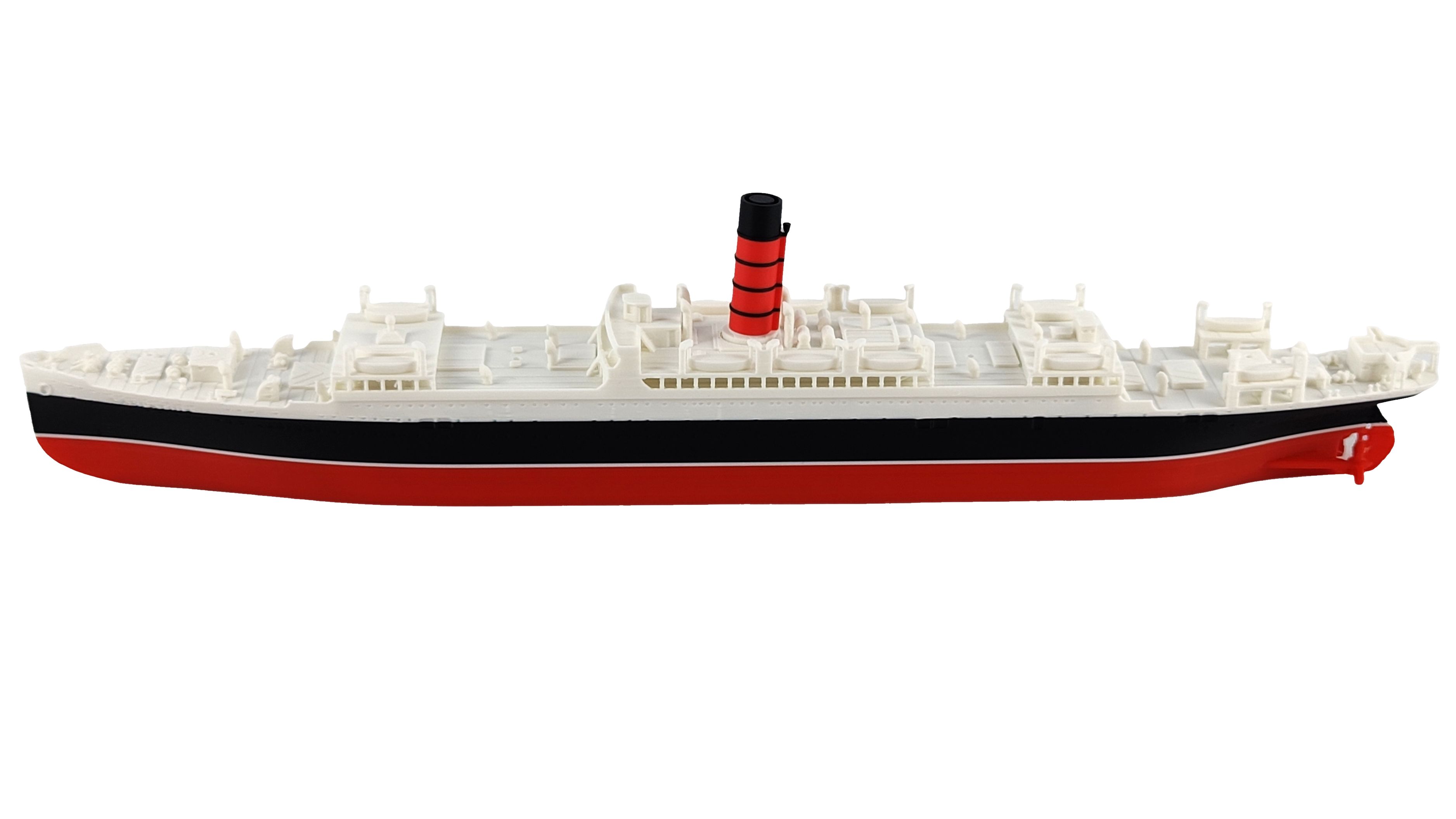 RMS Carpathia – druk 3D - 345mm (Skala 1:200) - metalowe wstawki