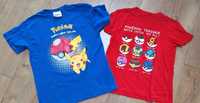 Pokemon 2 koszulki zestaw 158 -164 bdb