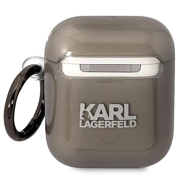 Etui Karl Lagerfeld Karl's Head na AirPods 1/2 - czarne