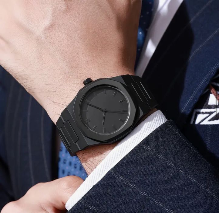 ‼️РОЗПРОДАЖ‼️ Чоловічий наручний годинник в стилі Total Black