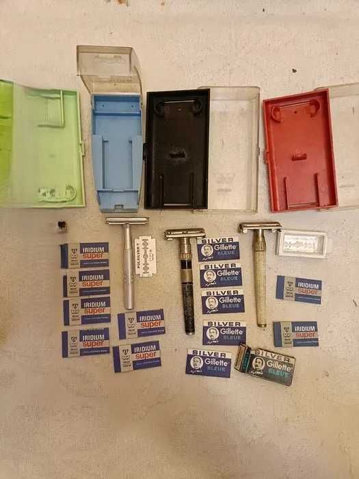 maszynka maszynki do golenia żyletki gillette prl ddr