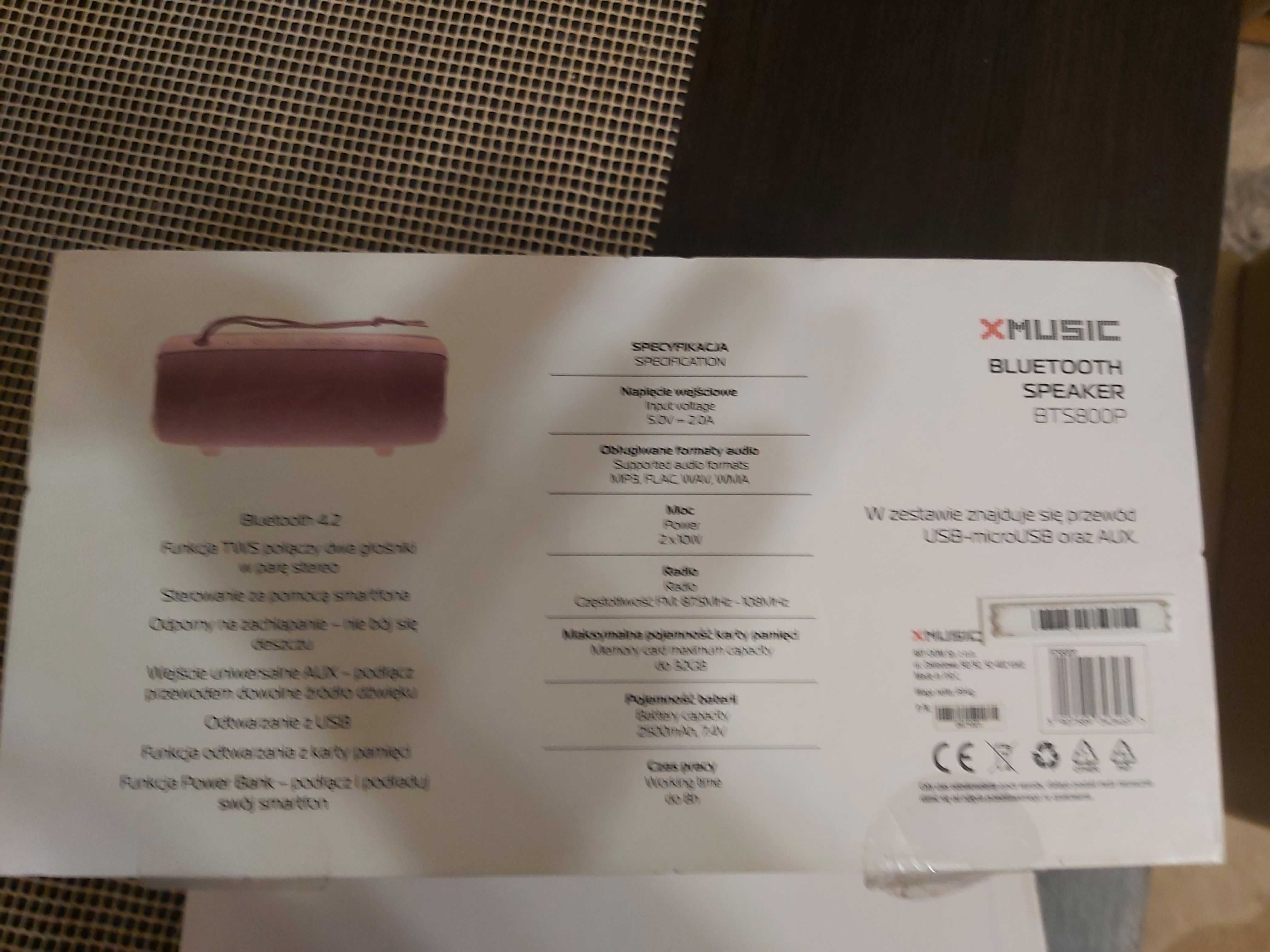 Głośnik bluetooth BTS 800