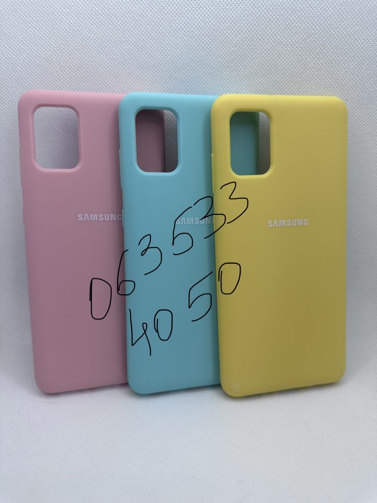 Чехол бампер silicone case Samsung A31 А31 софт тач накладка