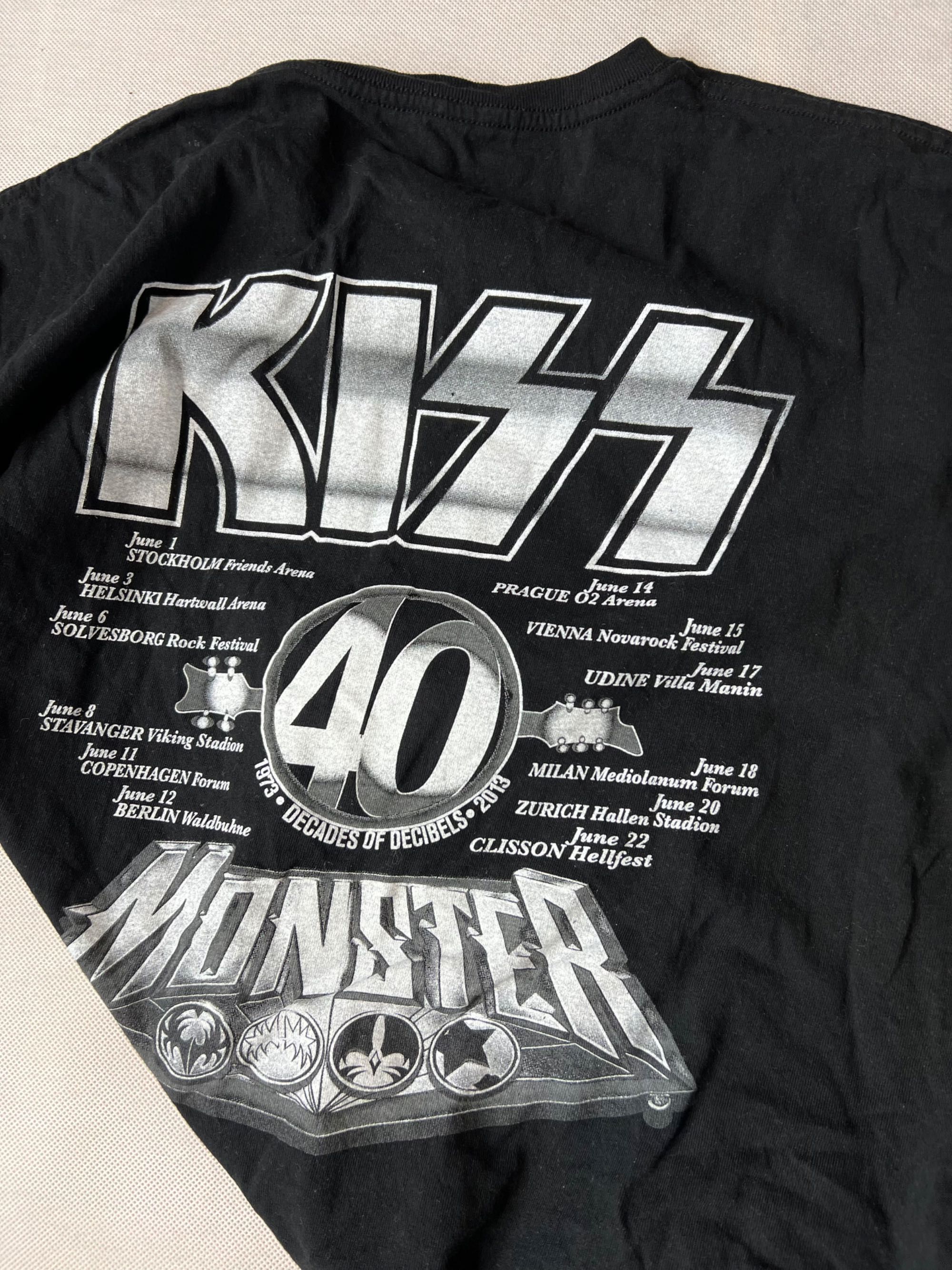 Tshirt Kiss 40 years black koszulka