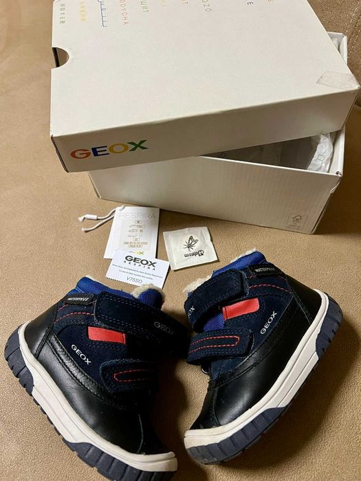 Дитячі демисезонні черевики для хлопчика Geox XK7541-4 розмір 22 Сині