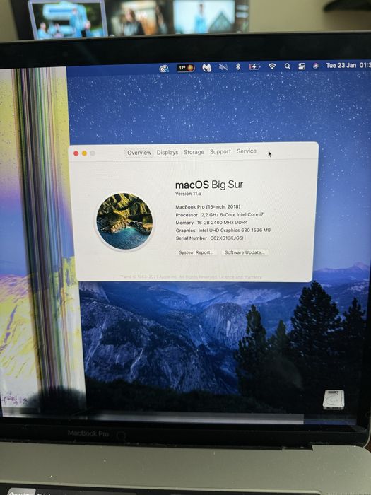 MacBook Pro 15” 2018 | i7 | Ecrã estragado