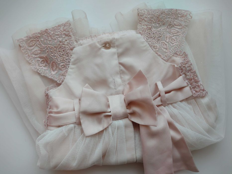 Sukienka niemowlęca rozm. 3-6 m-cy chrzciny, wesele