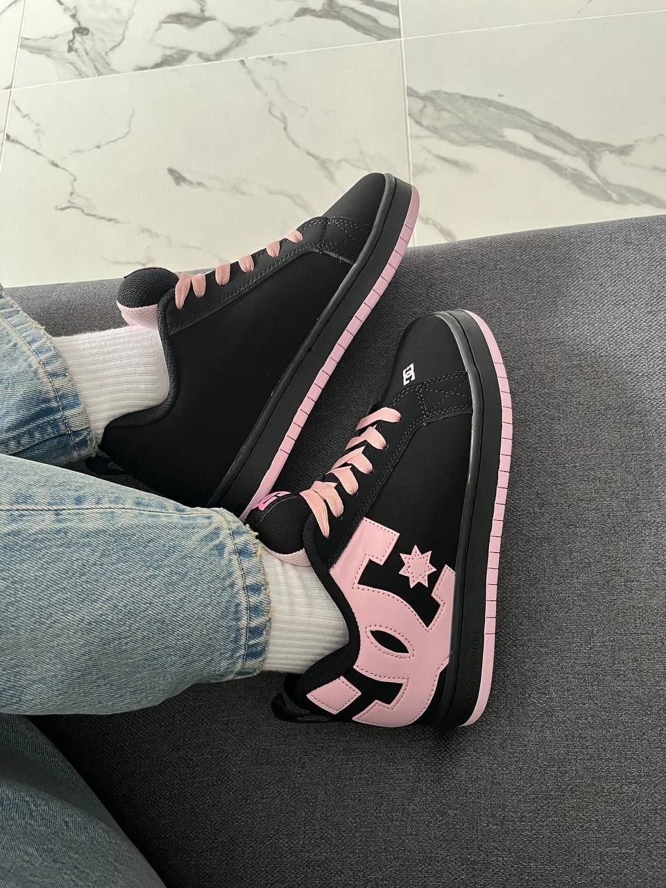 р36-40 Кросівки DC Court Graffik Black Pink