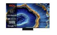 Telewizor TCL Mini LED 55C805: QLED 4K 144Hz Google TV,  HDMI 2.1