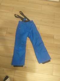 Spodnie narciary dla chłopca lub dziewczynki, na szelkach r 122-128