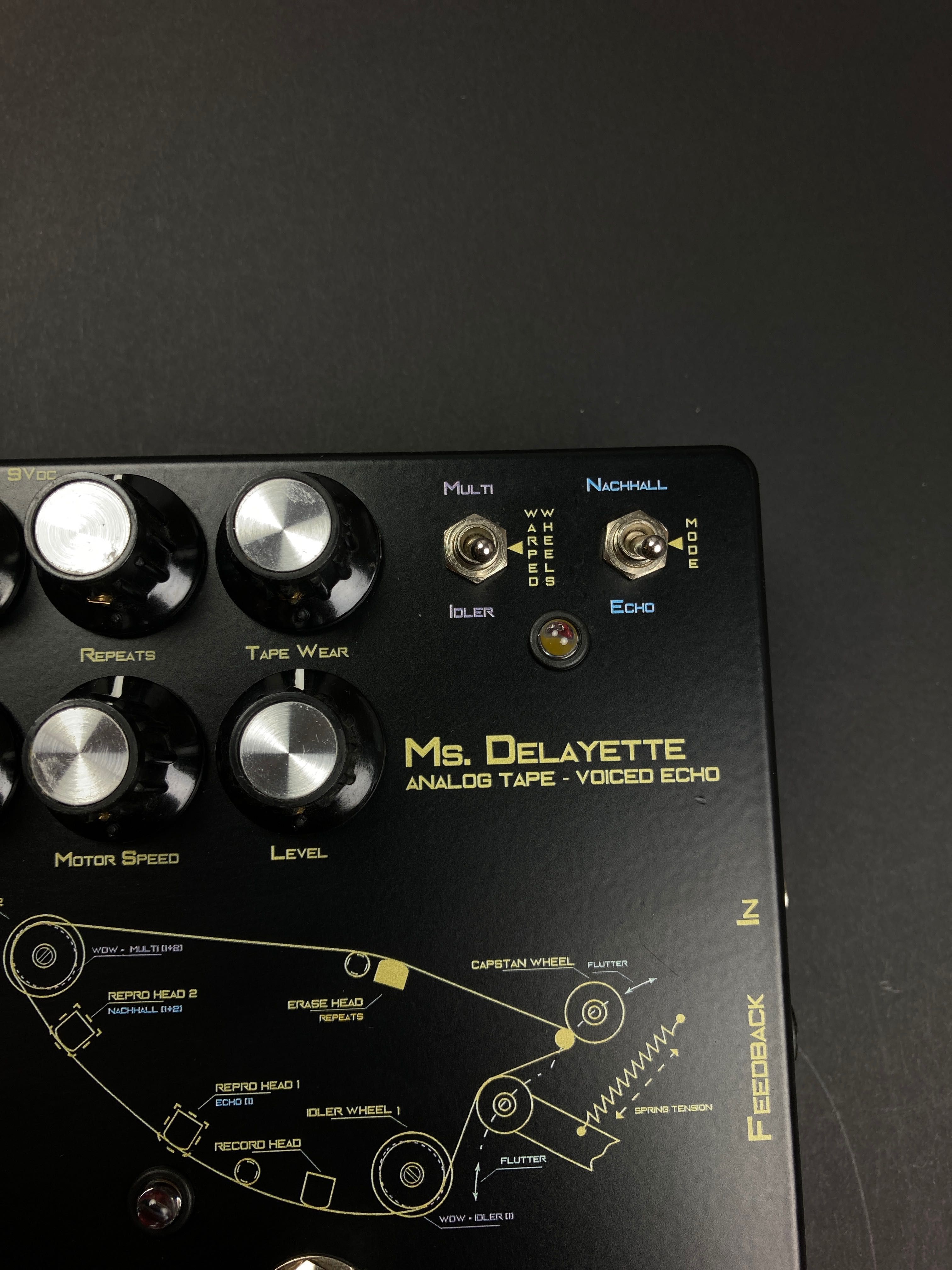 Ms. DELAYETTE Analog tape Echo Reverb Black efekt gitarowy delay IGŁA!