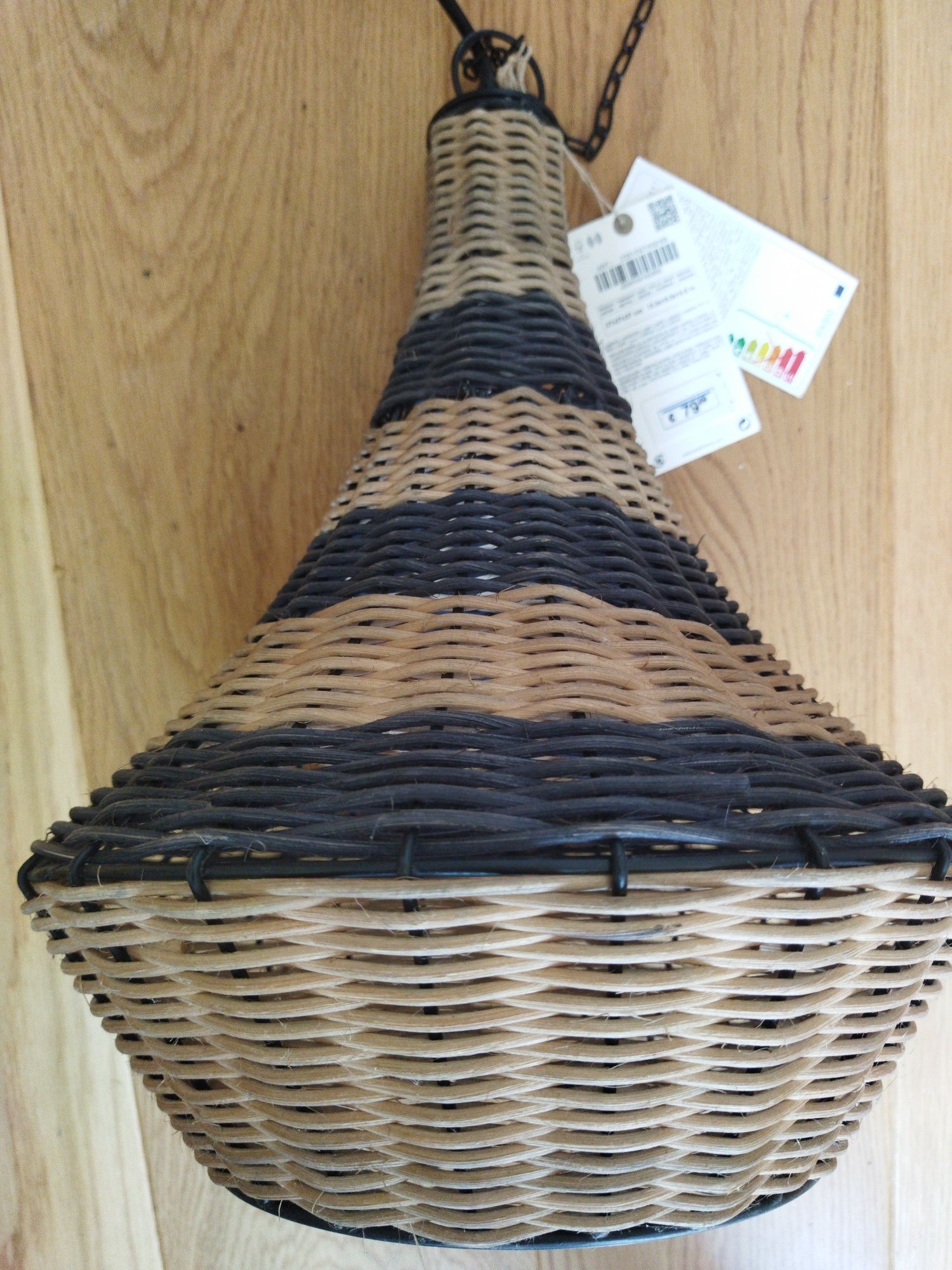 Lampa industrialna Zara Home wiklina