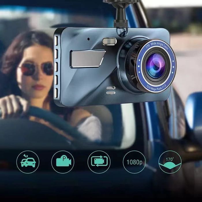 Wideorejestrator Rejestrator Jazdy Z Kamerą Cofania Super Hd 1296P