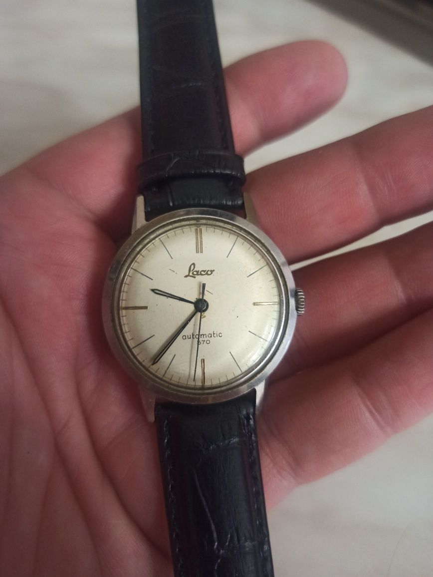 Часы Laco automatic 570 винтажные Германия, годинник Німеччина 1940 р