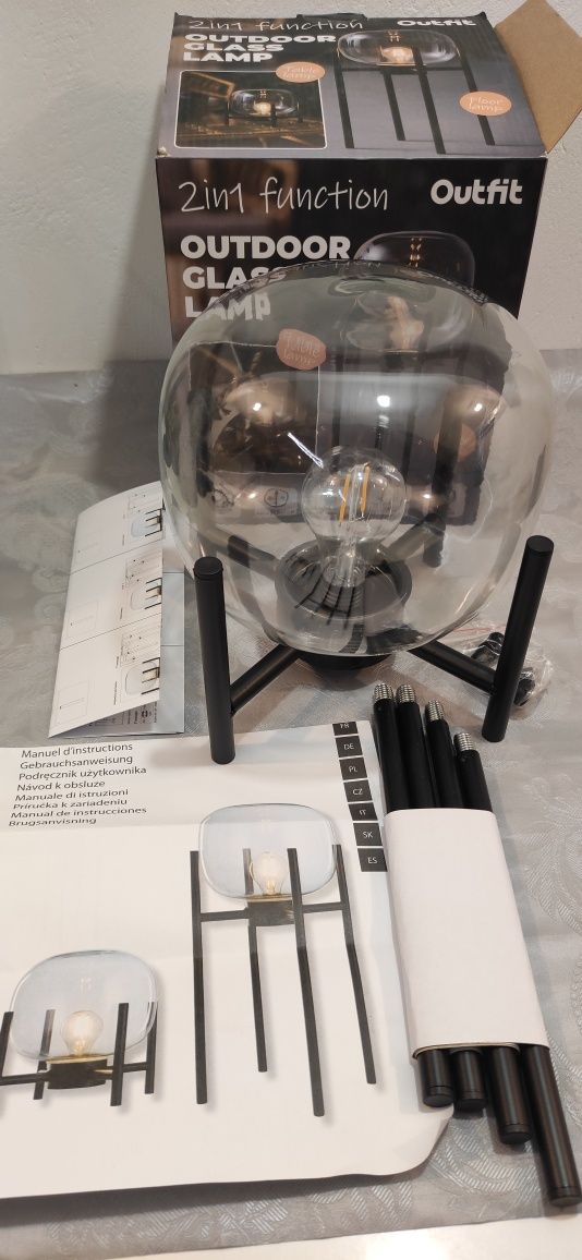 Lampa w stylu loft 2w1