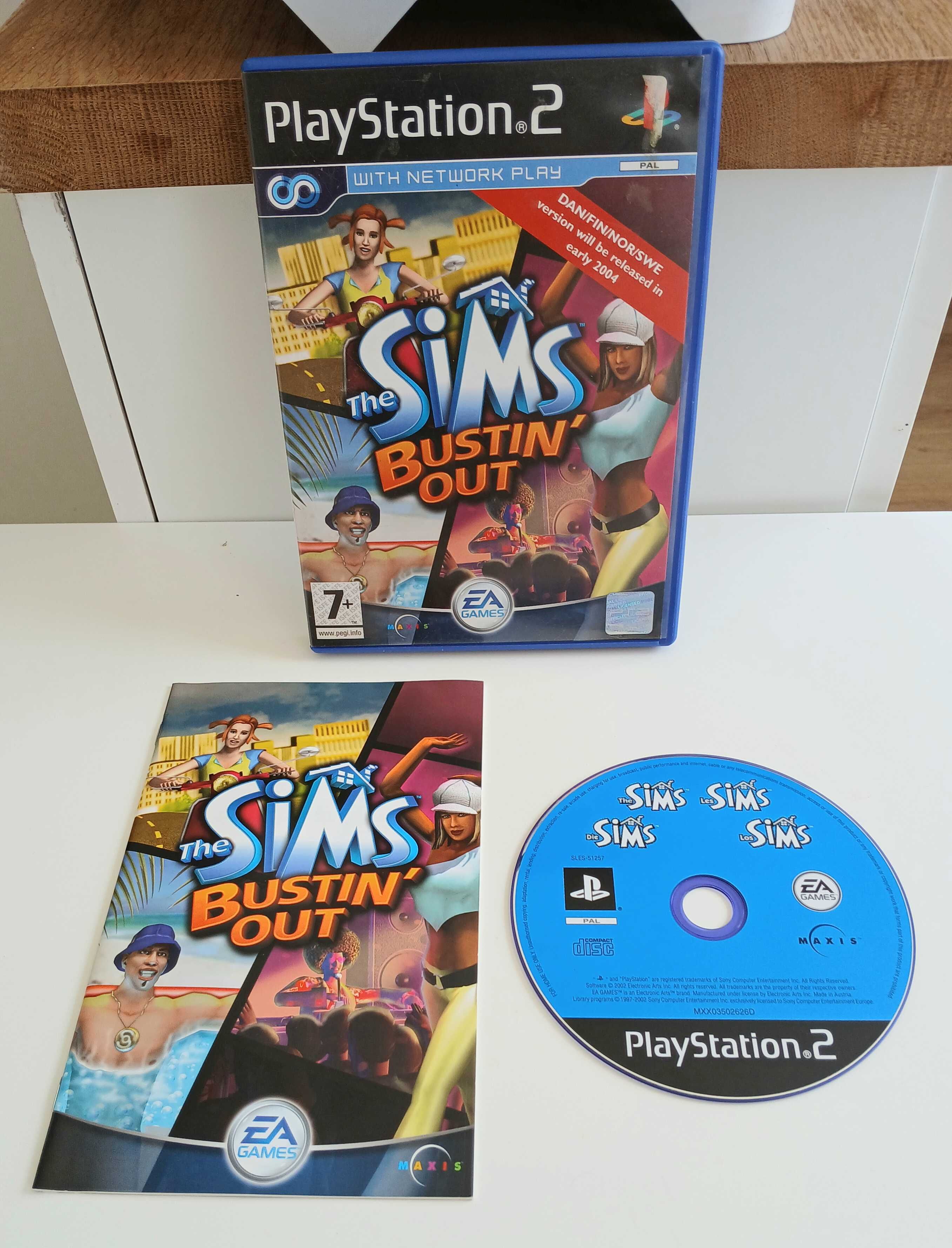 Jogo Ps2 Original ( The Sims Bustin out ) + Manual.