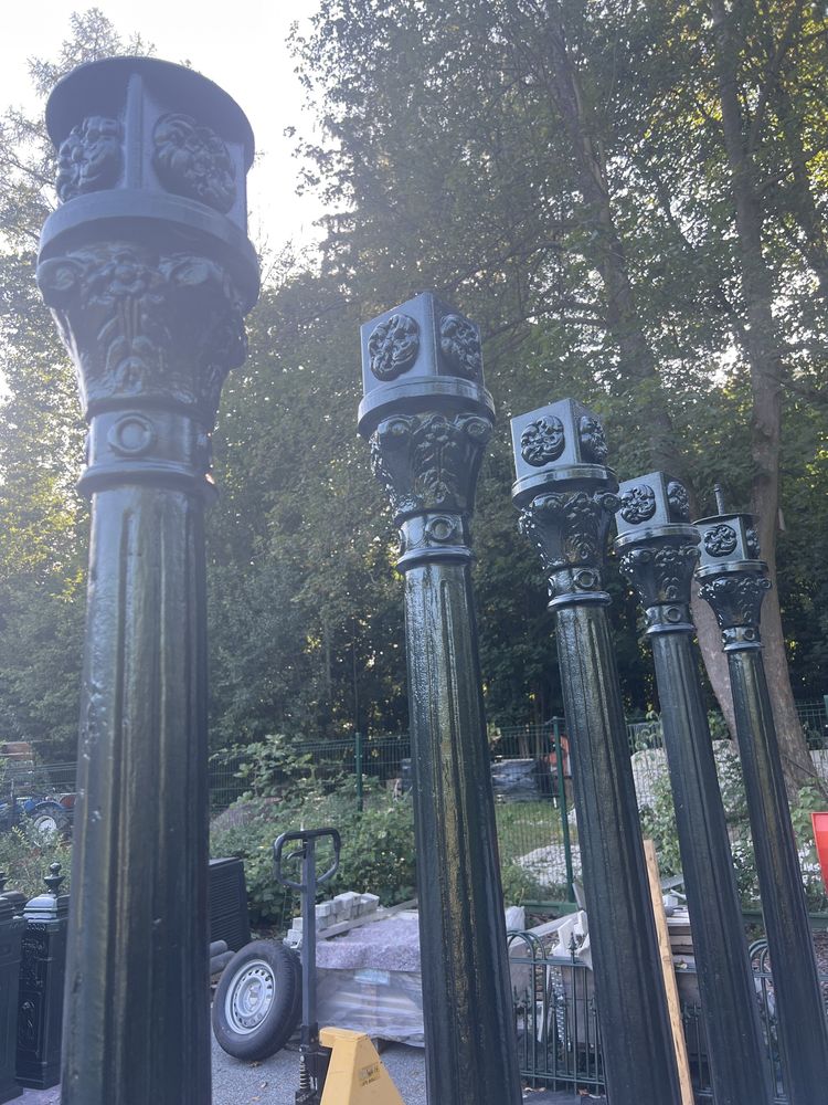 Lampa ogrodowa lampa parkowa stara nowa aluminium 90kg latarnia 204cm